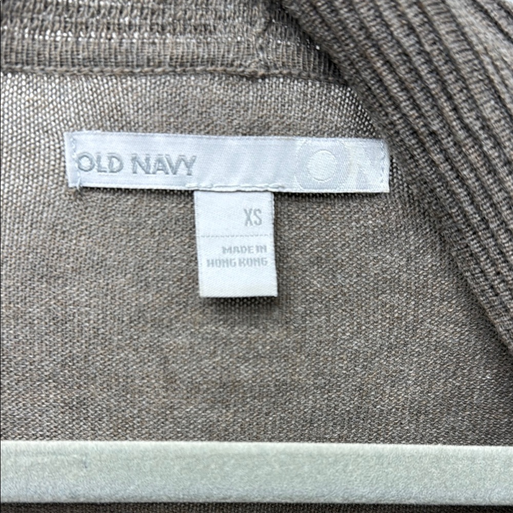 Brown Open-Front Cardigan Sweater - Picture 2 of 3